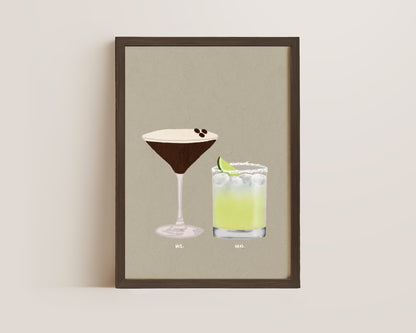 Espresso Martini & Tommy's Marg Print