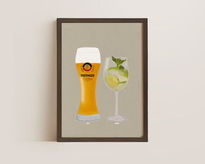 Erdinger & Hugo Spritz Print
