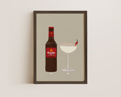 Estrella Bottle & Spicy Marg Print