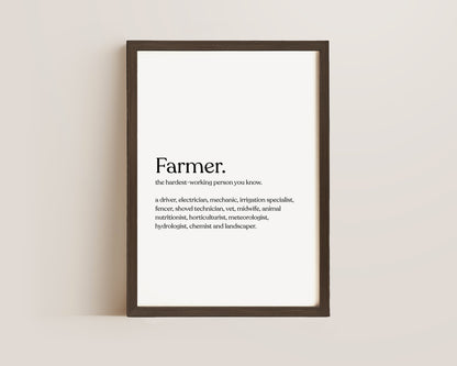 Farmer Definition Print