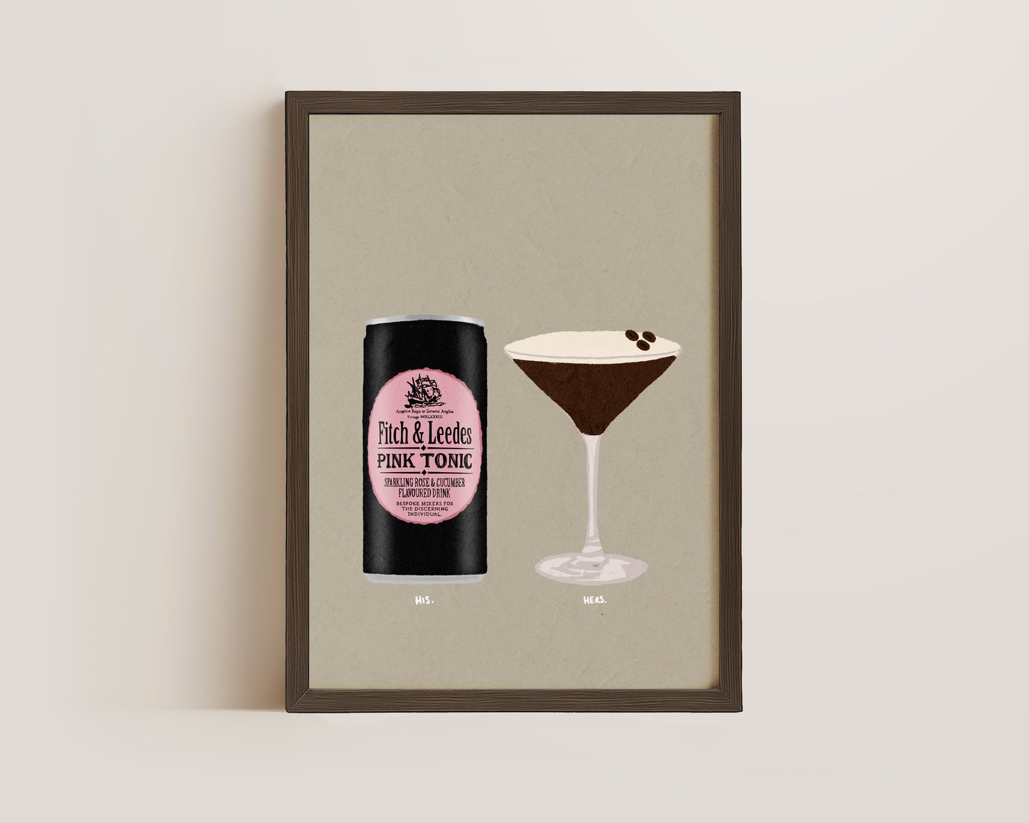 Pink Tonic & Espresso Martini Print