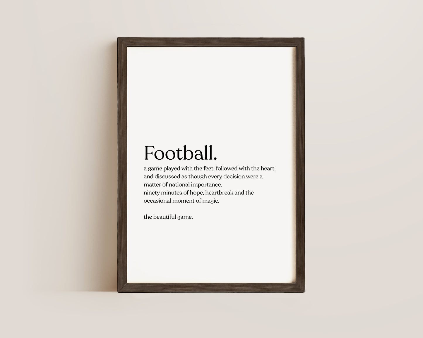Football Definition Print