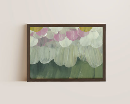 Forest Green & Pink No. 4 Print