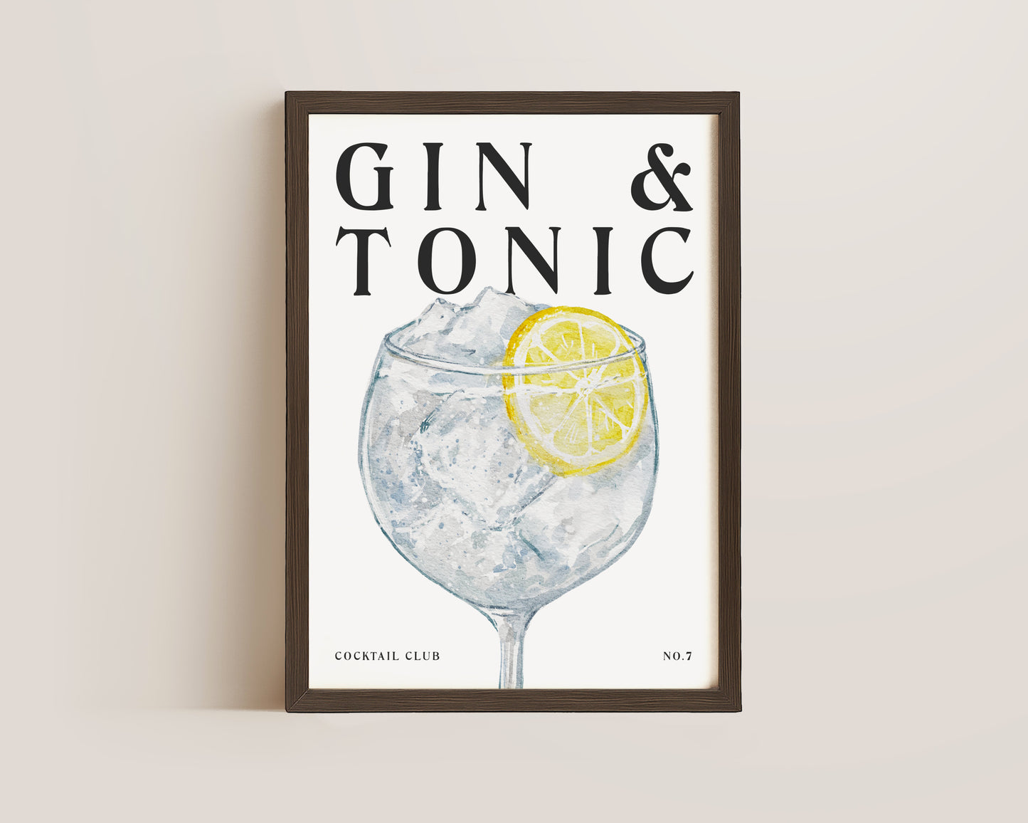 Gin & Tonic Cocktail Print