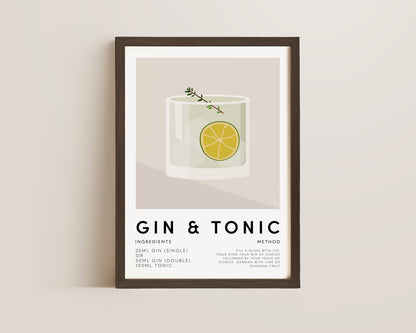 Gin & Tonic Print