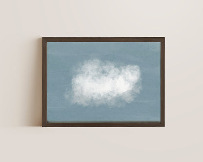 Gloomy Blue Clouds Print