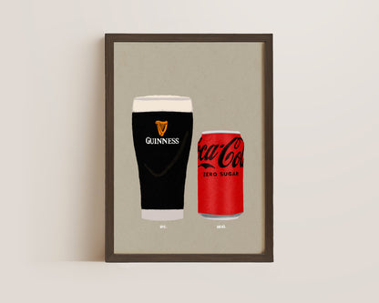 Guinness & Coke Zero Print