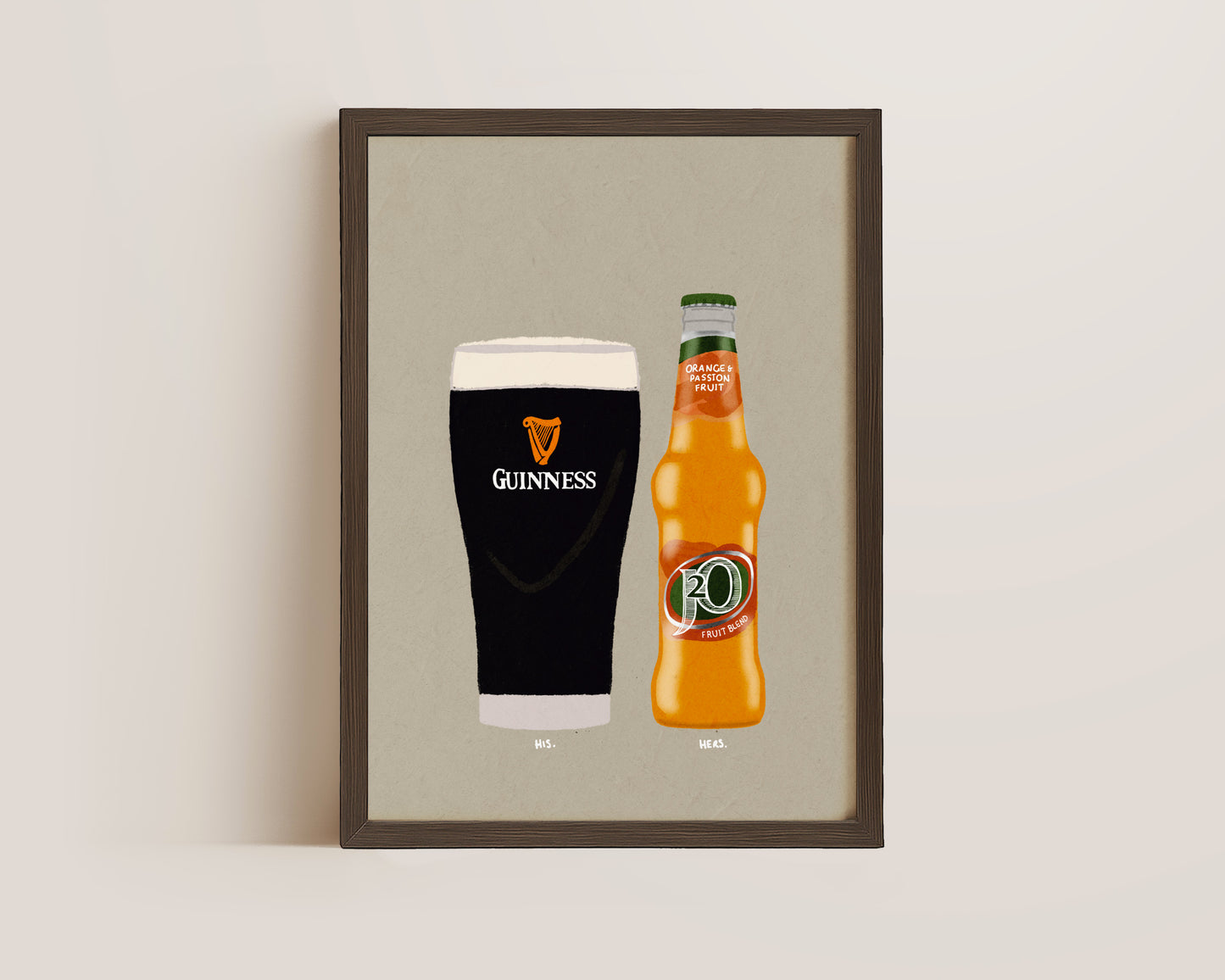 Guinness & J20 Orange Print