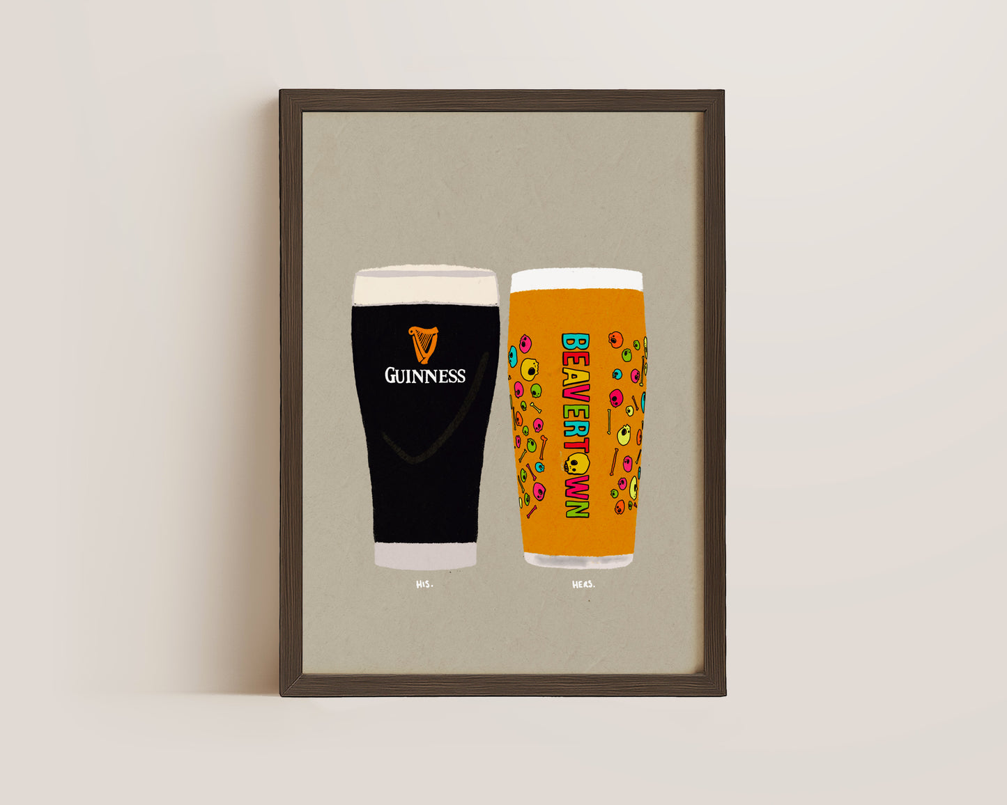 Guinness & Neck Oil Print