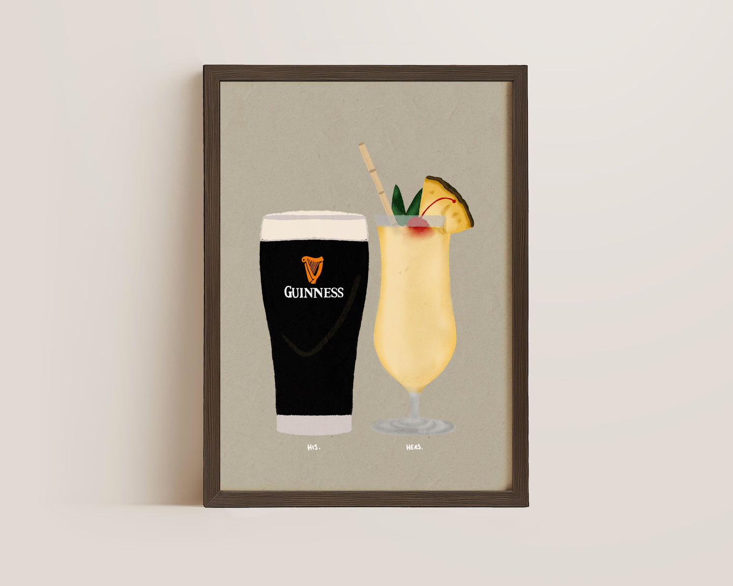 Guinness & Pina Colada Print