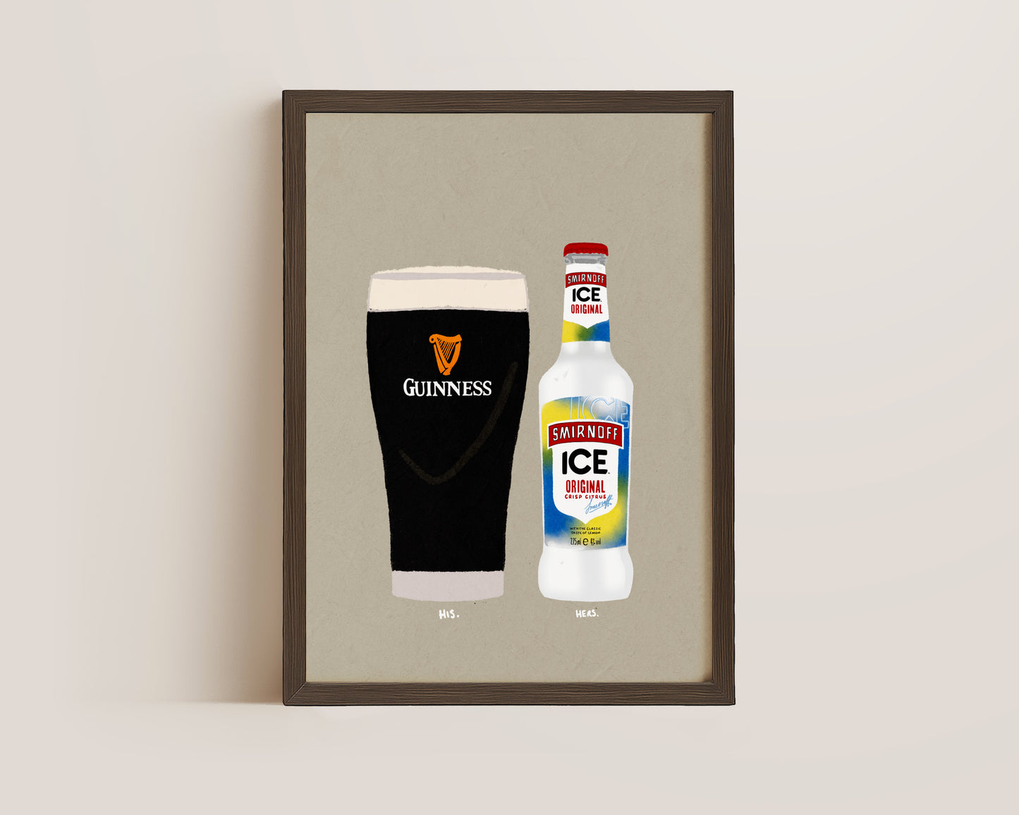 Guinness & Smirnoff Ice Print