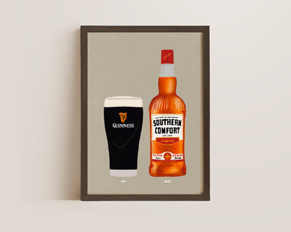 Guinness & Southern Comfort Print