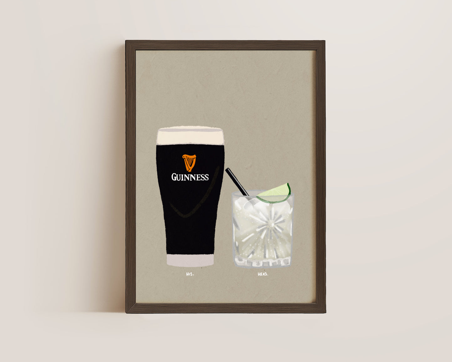 Guinness & Tequila Lime Soda Print