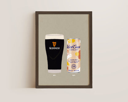Guinness & West Coast Cooler Print
