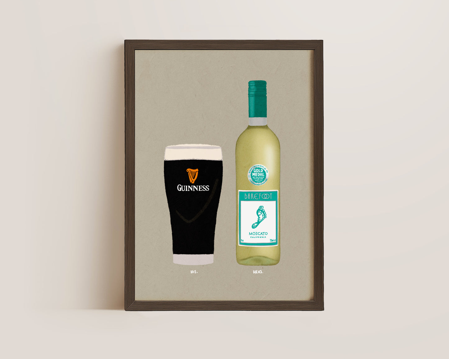 Guinness & White Moscato Print