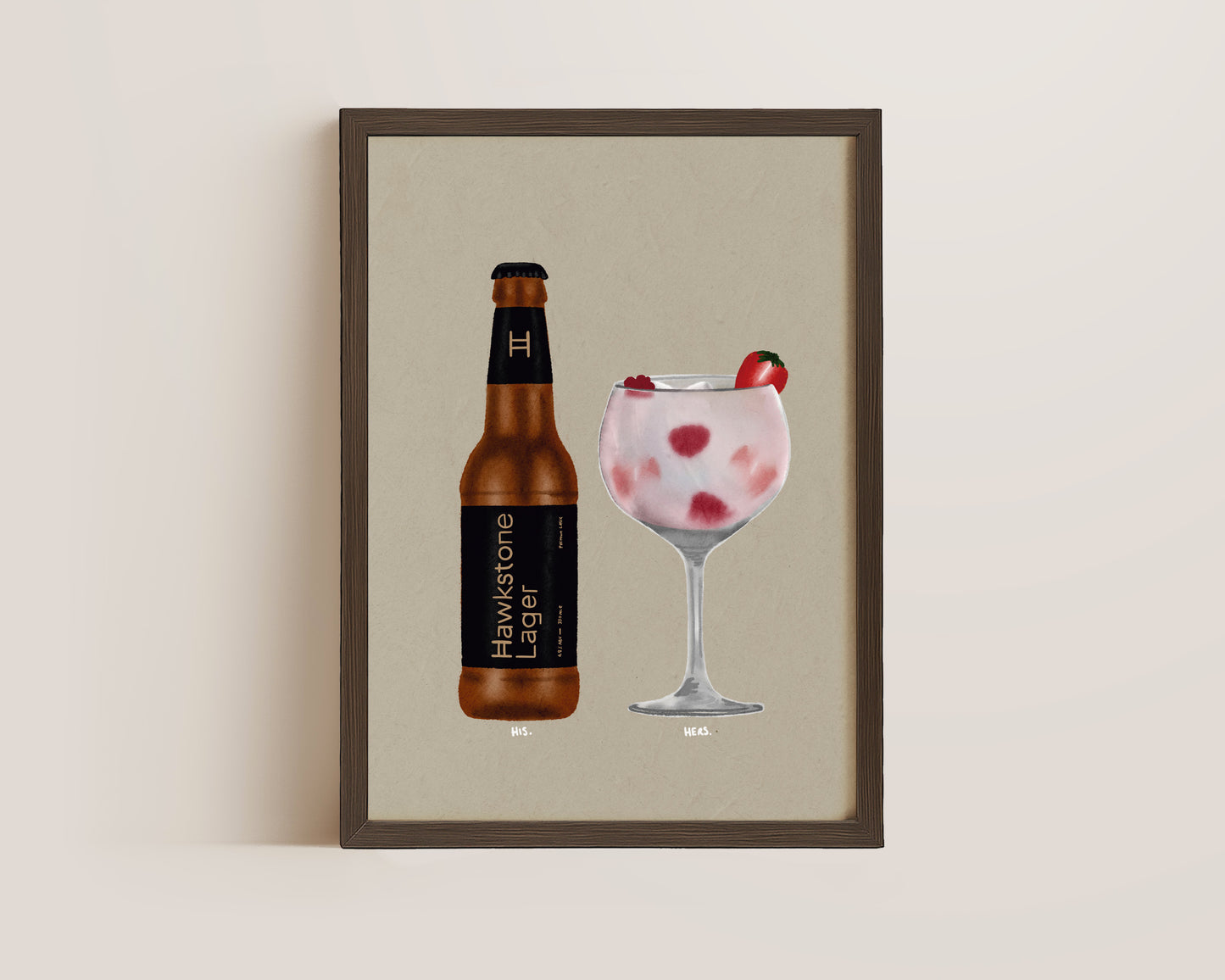 Hawkstone Lager & Pink Gin Print