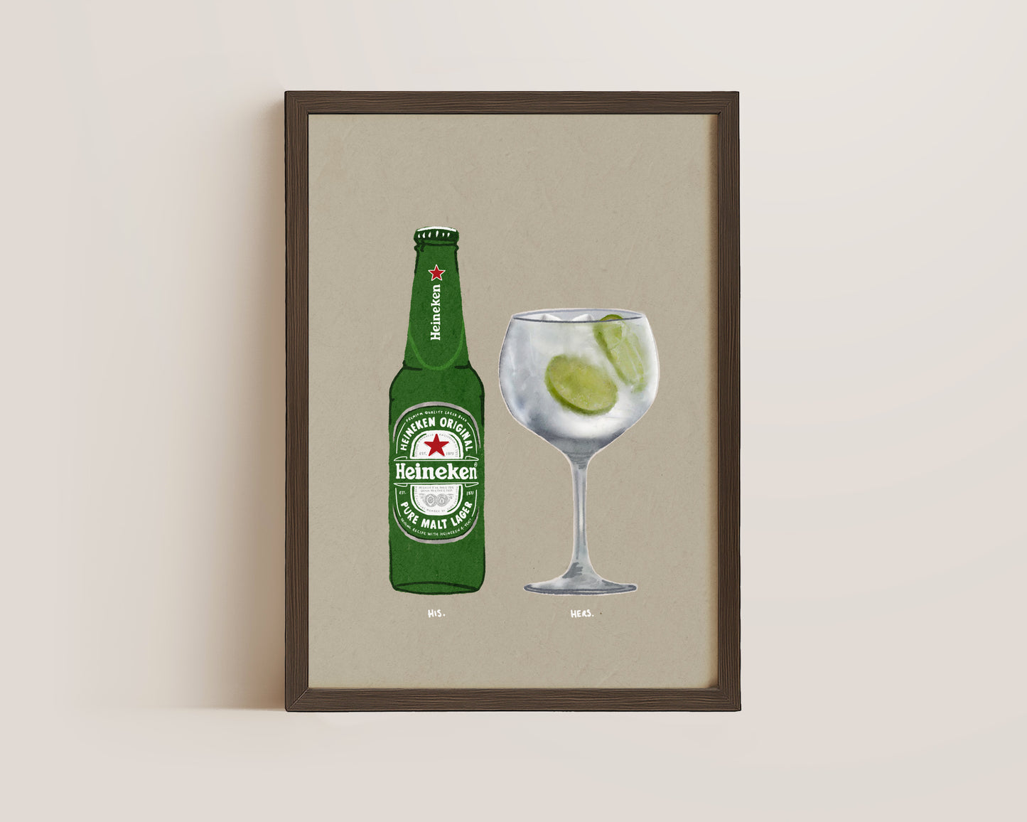 Heineken & Gin & Tonic Print