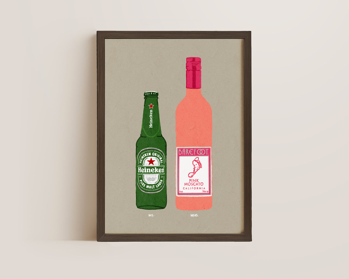 Heineken & Pink Moscato Print