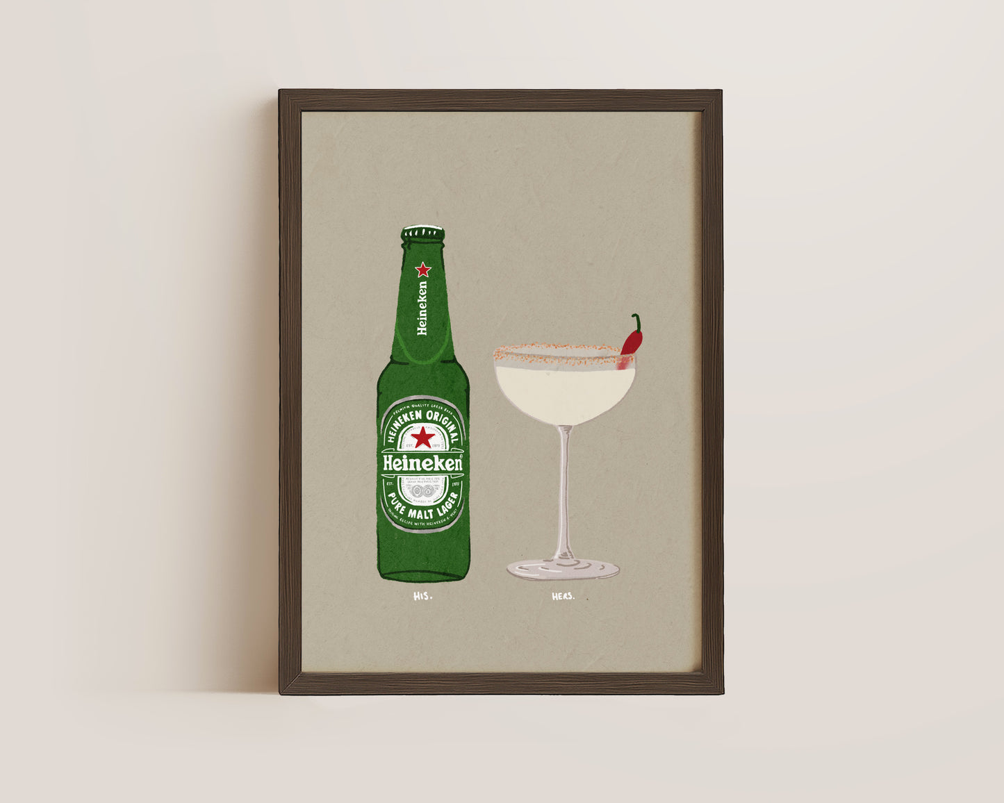 Heineken & Spicy Marg Print