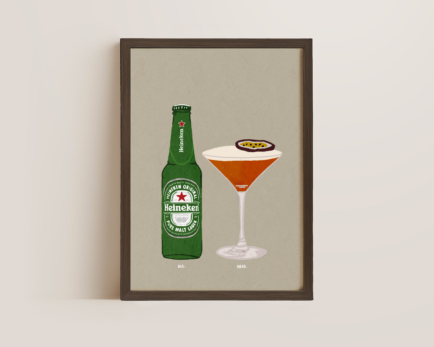 Heineken & Pornstar Martini Print