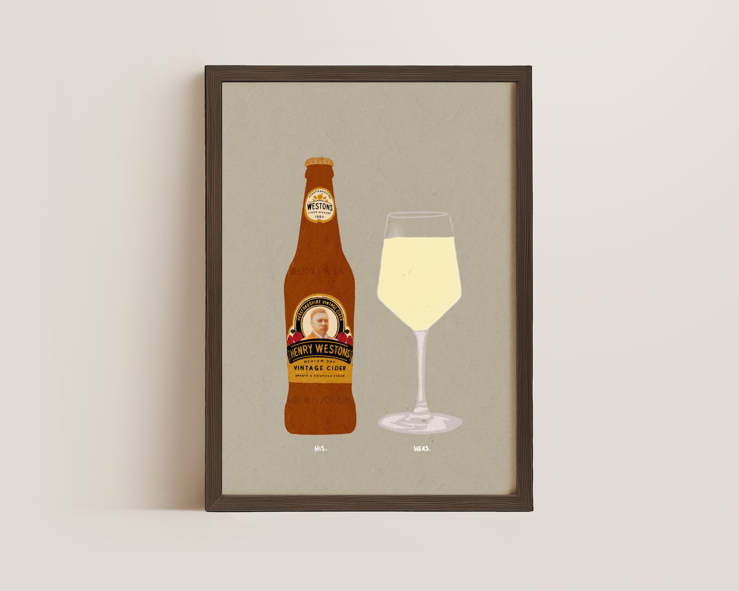 Henry Westons & White Wine Print