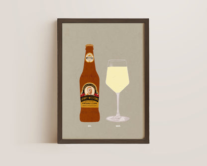 Henry Westons & White Wine Print