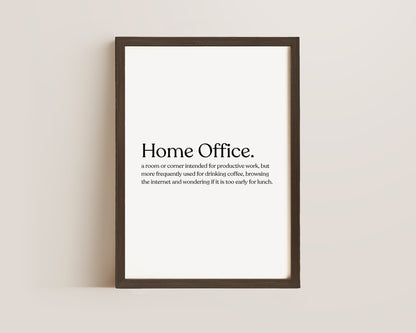 Home Office Definition Print