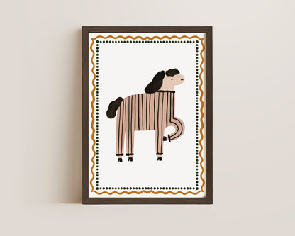 Boho Horse Print