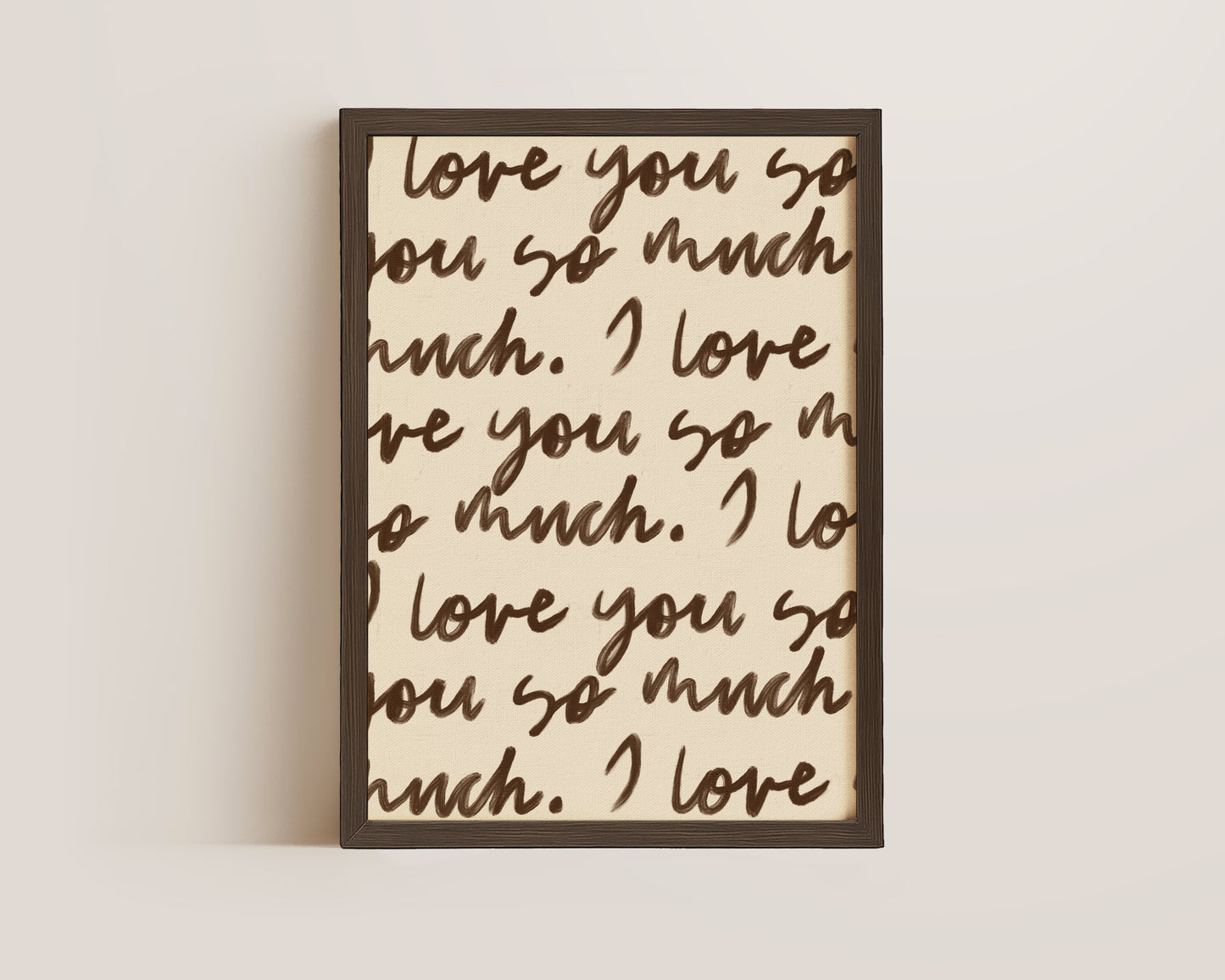 Love You So Much Portrait Print