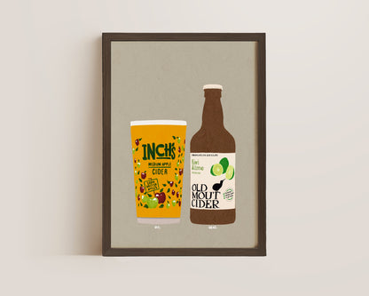 Inch's & Old Mout Kiwi & Lime Print