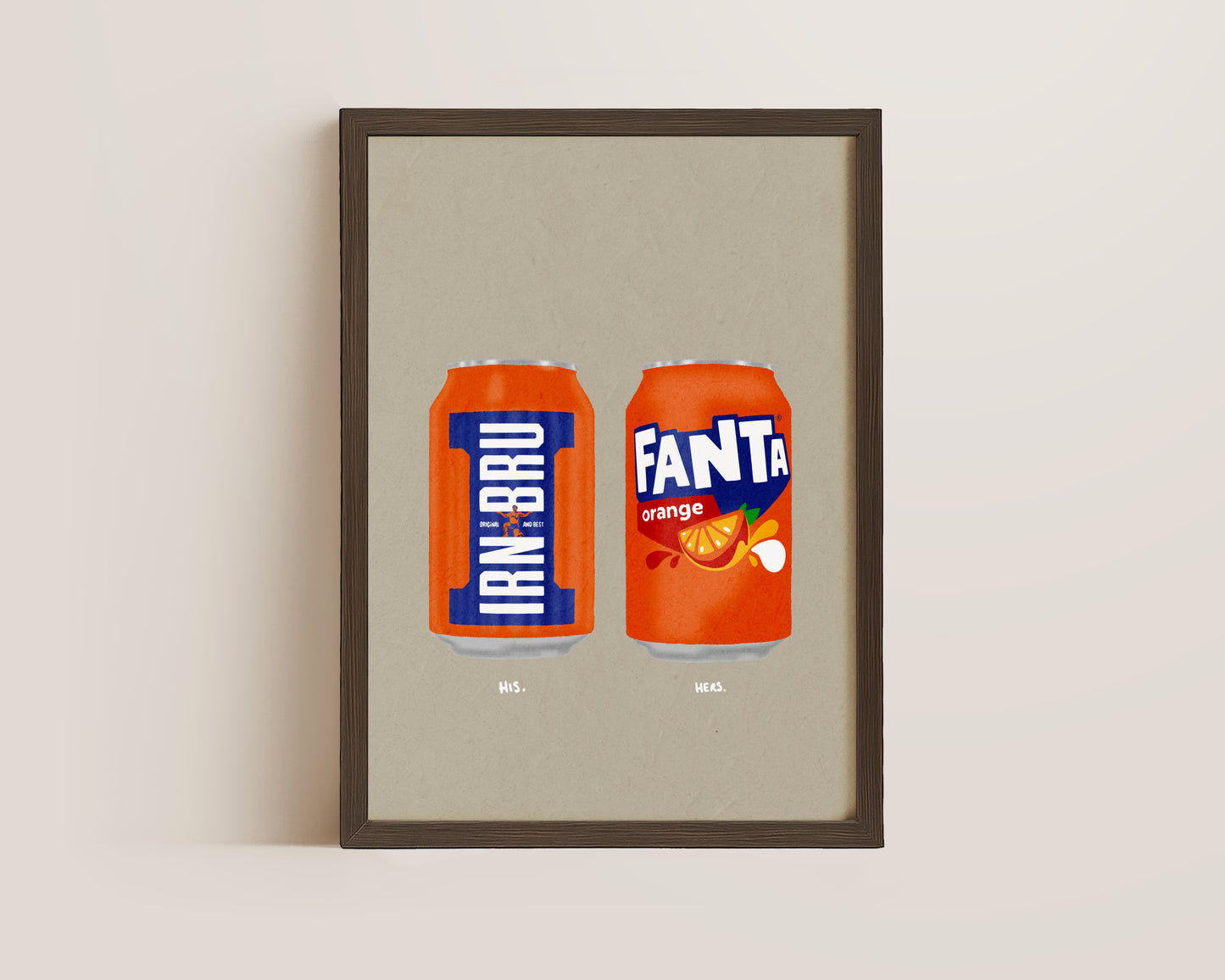 Irn Bru & Fanta Orange Print