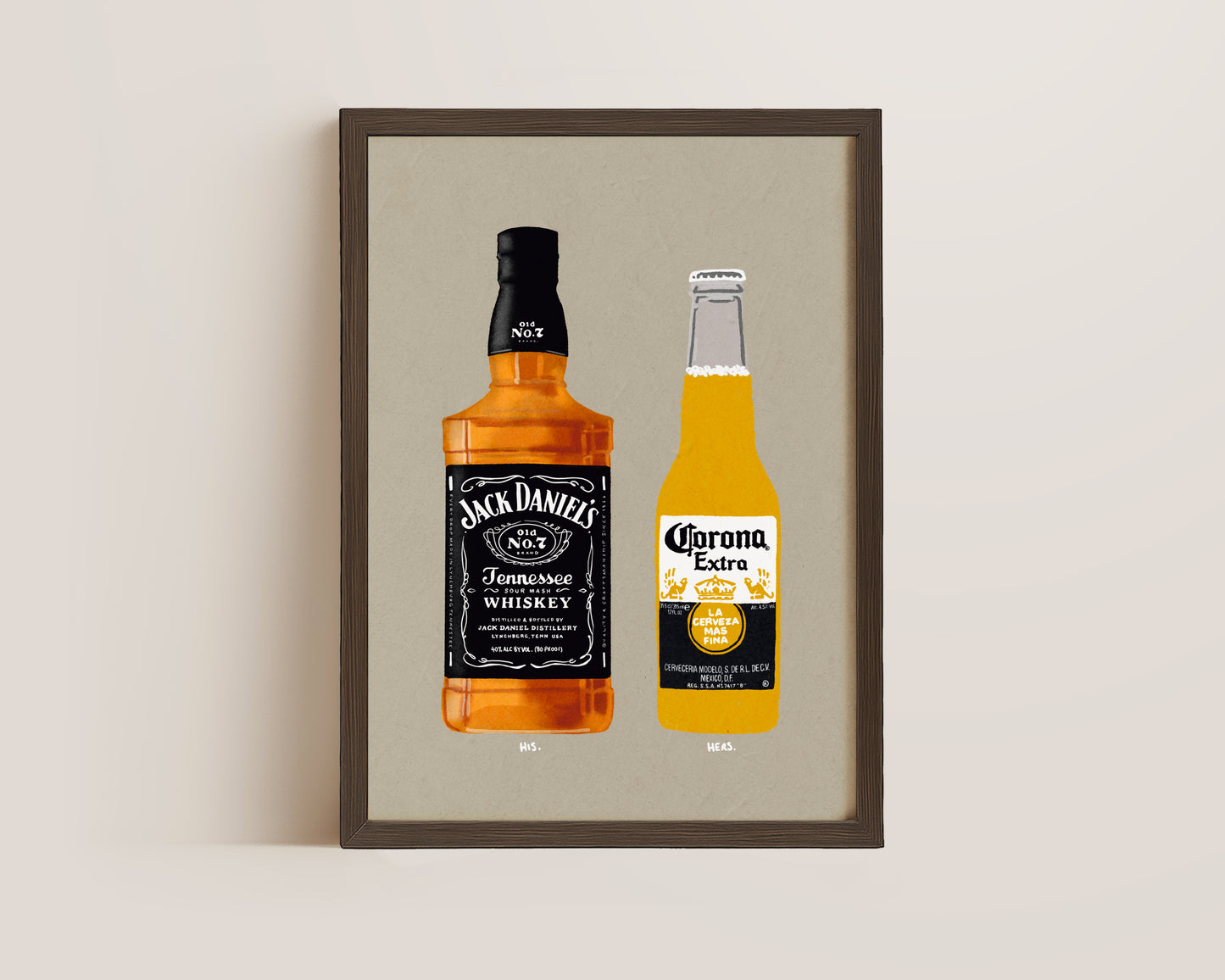 Jack Daniel's & Corona Print