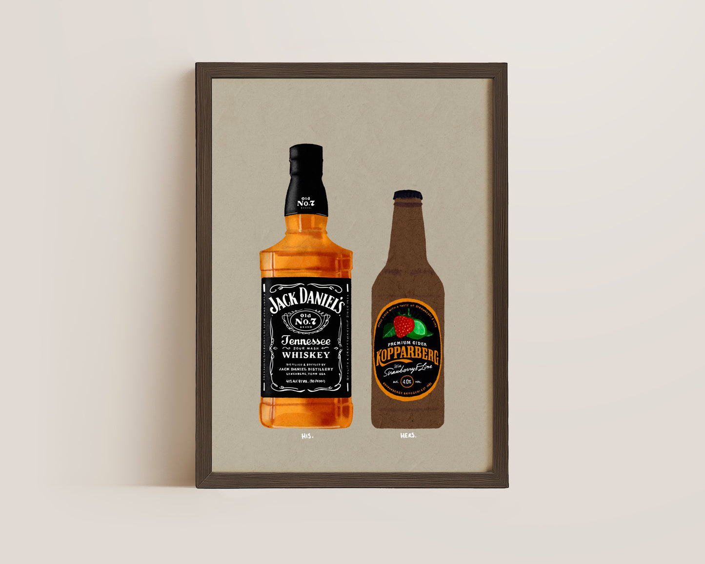 Jack Daniel's & Strawberry Lime Kopparberg Print