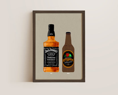 Jack Daniel's & Strawberry Lime Kopparberg Print