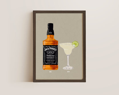 Jack Daniel's & Margarita Print