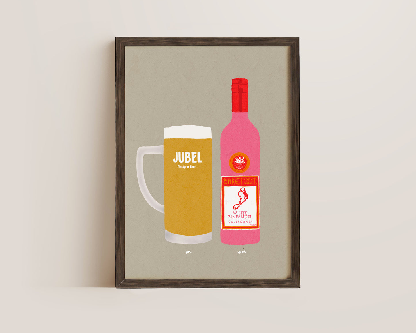 Jubel & White Zinfandel Print