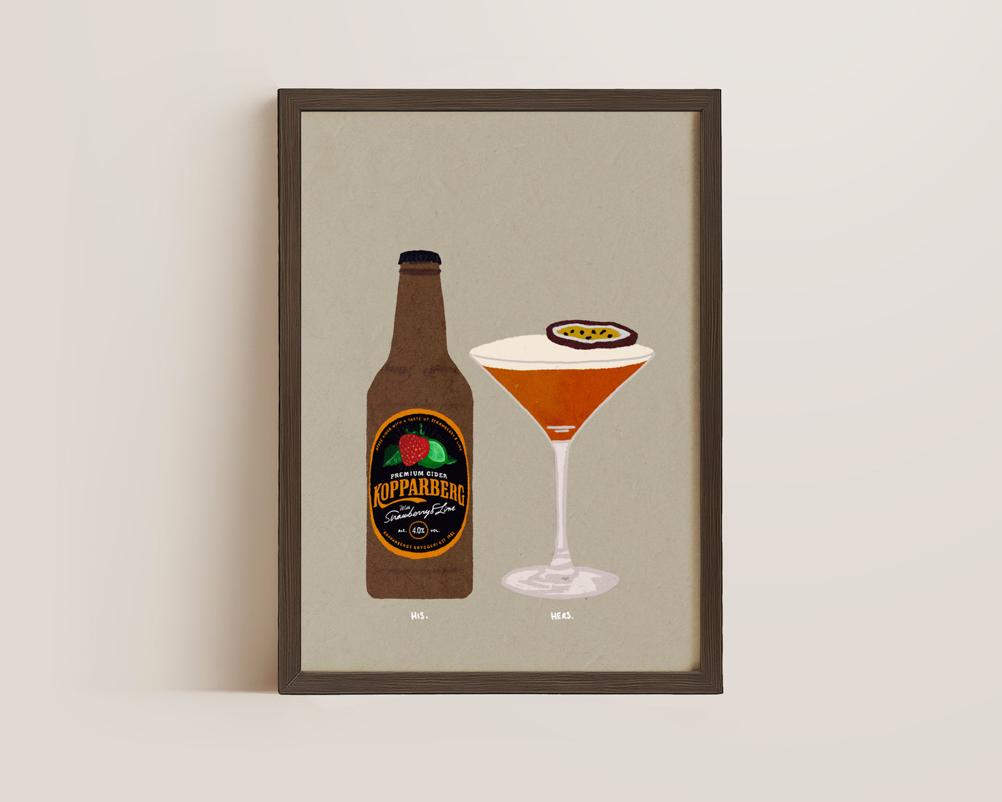 Strawberry Lime Kopparberg & Pornstar Print