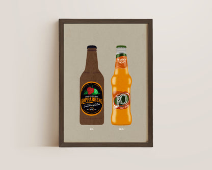 Strawberry Lime Kopparberg & J20 Orange Print