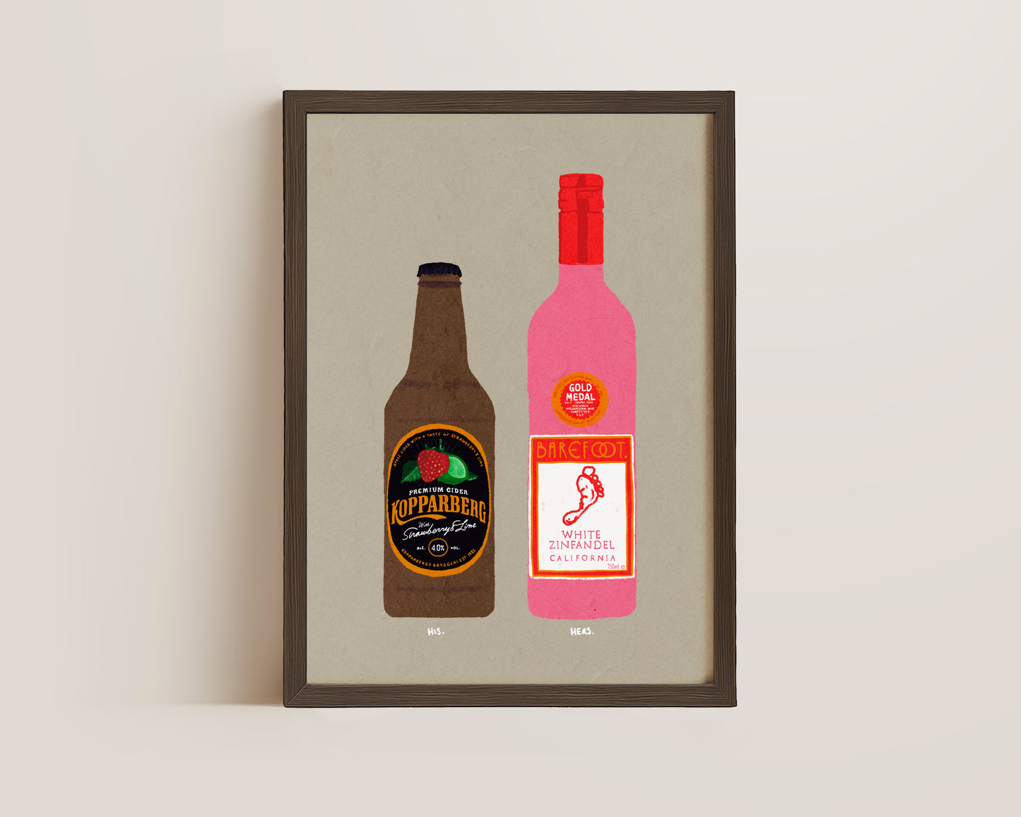 Strawberry Lime Kopparberg & White Zinfandel Print