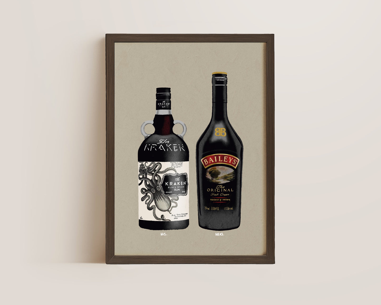 Kraken & Baileys Print