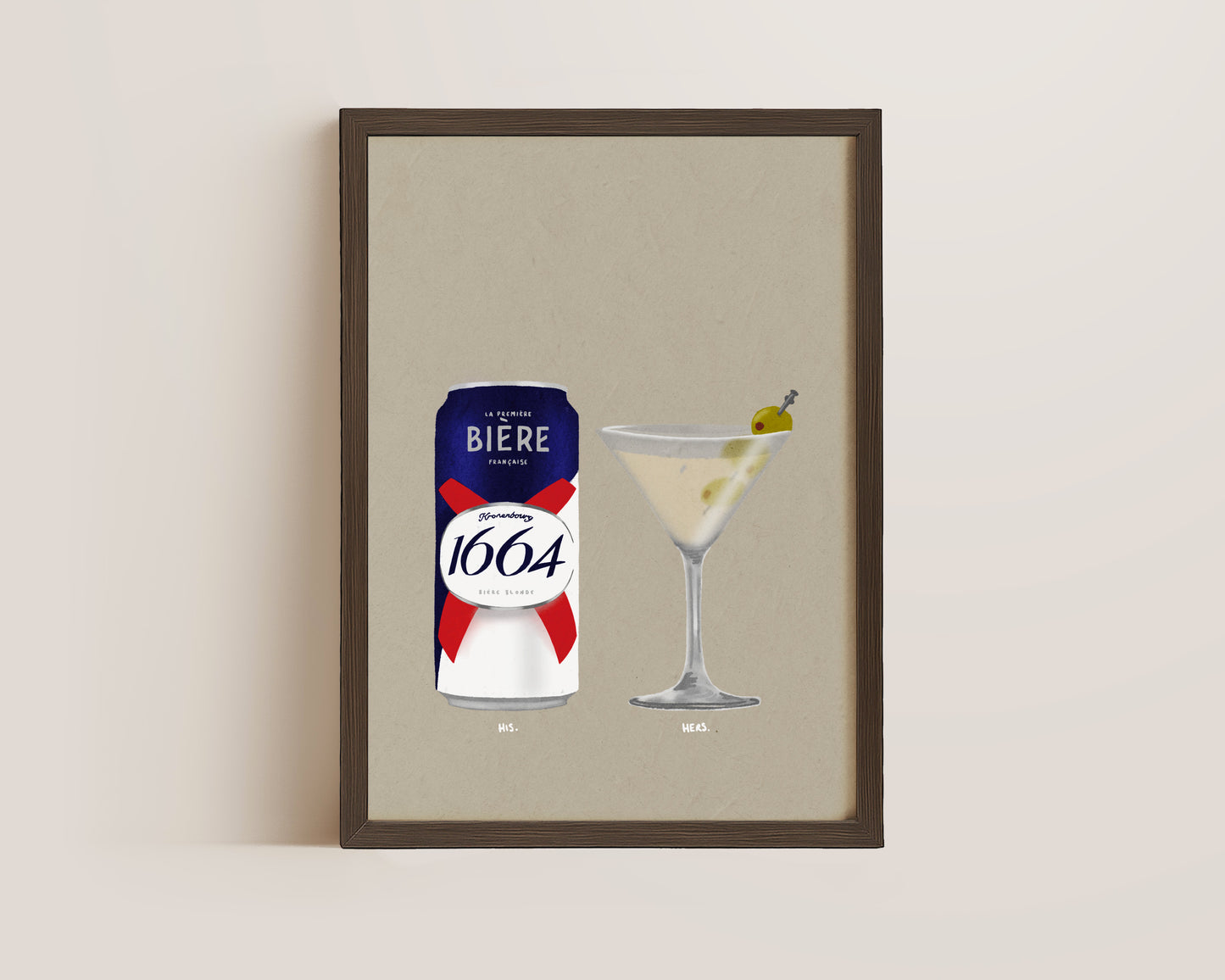 Kronenbourg Can & Dirty Martini Print