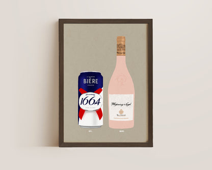 Kronenbourg Can & Whispering Angel Print