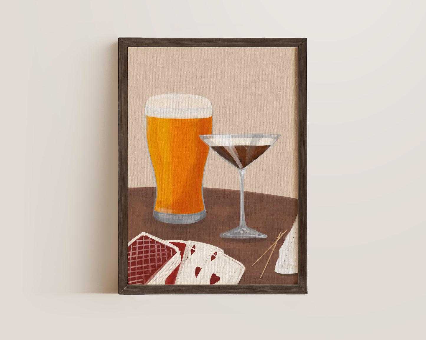 Lager & Espresso Martini Date Night Print