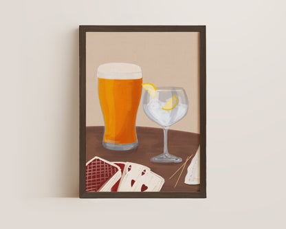 Lager & G&T Date Night Print