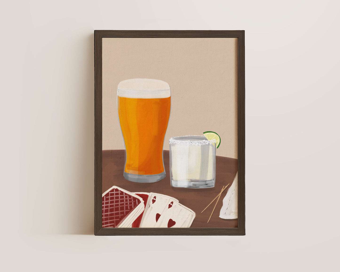 Lager & Margarita Date Night Print