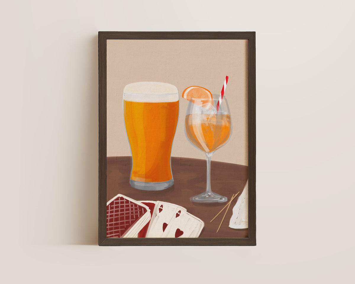 Lager & Orange Spritz Date Night Print