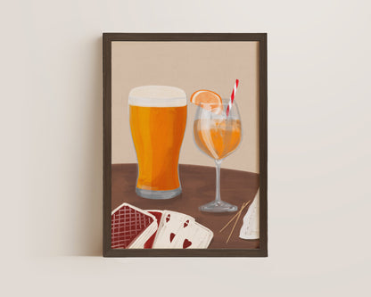 Lager & Orange Spritz Date Night Print