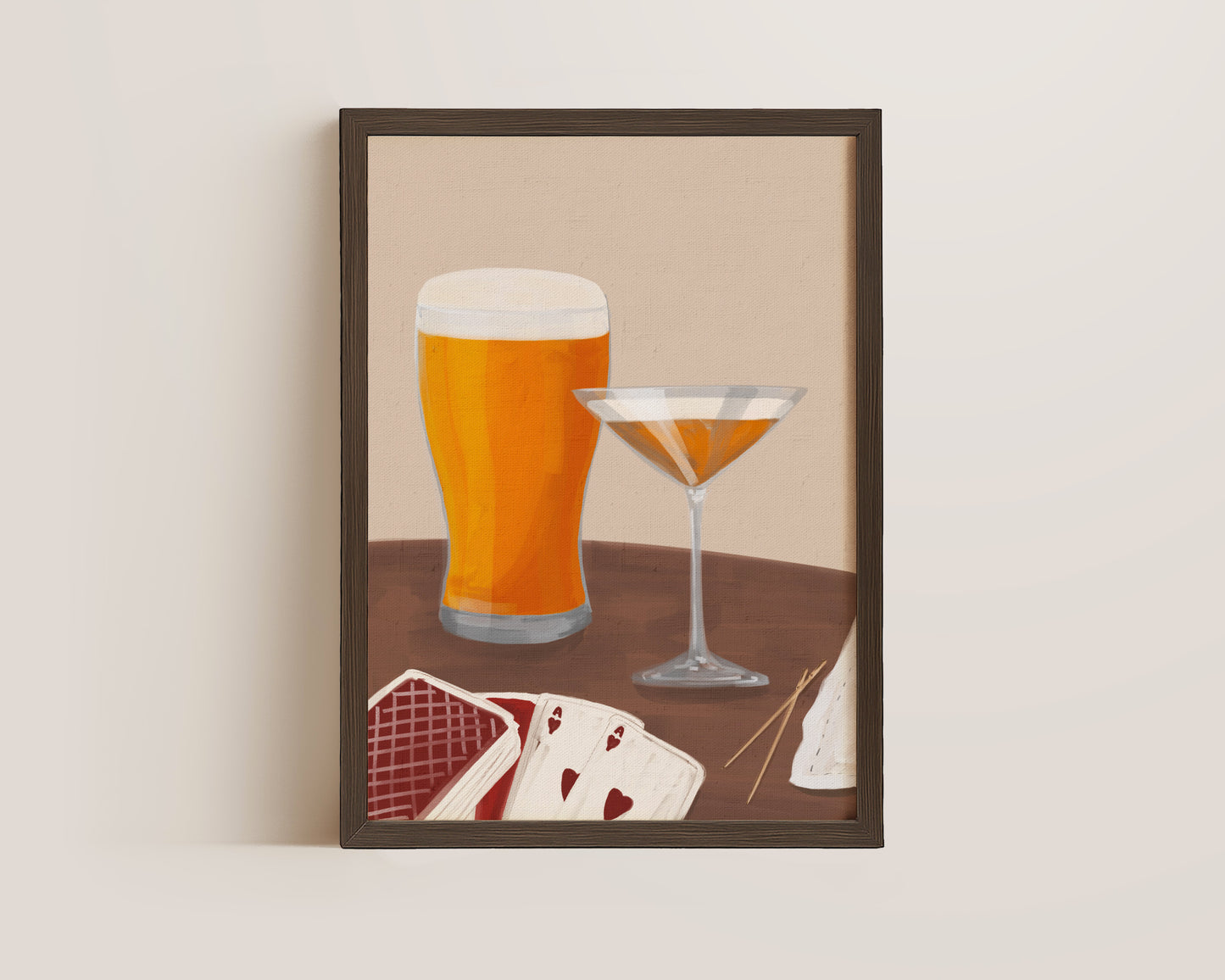 Lager & Pornstar Martini Date Night Print