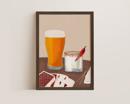 Lager & Spicy Margarita Date Night Print