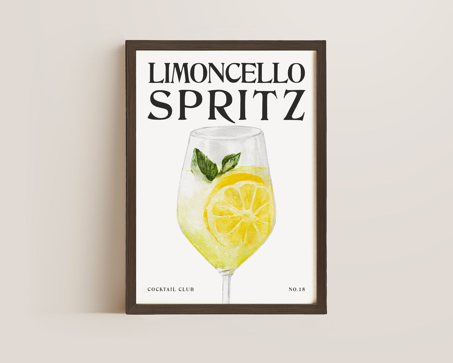 Limoncello Spritz Cocktail Print